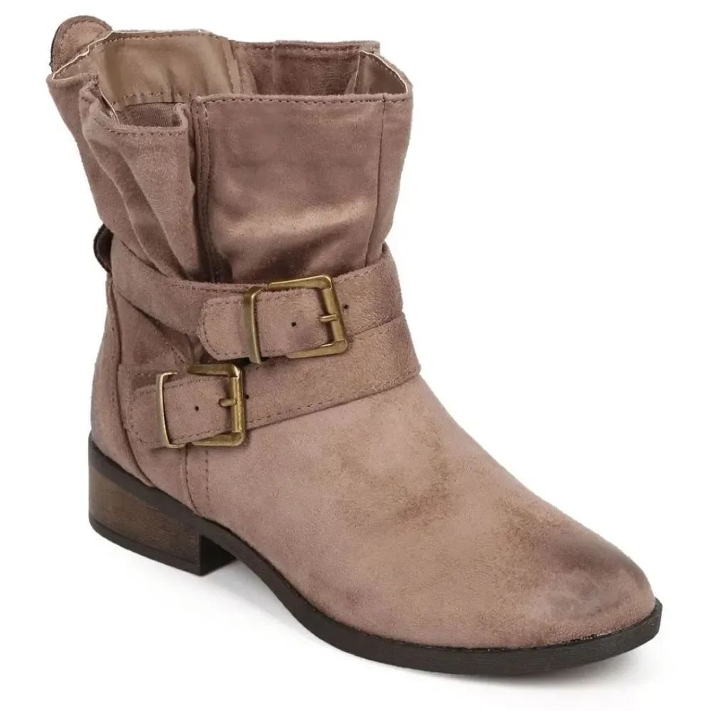 RAMPAGE RAM-BAYVIEW DOUBLE CRISS-CROSS STRAP SLIP-ON BOOTS R3